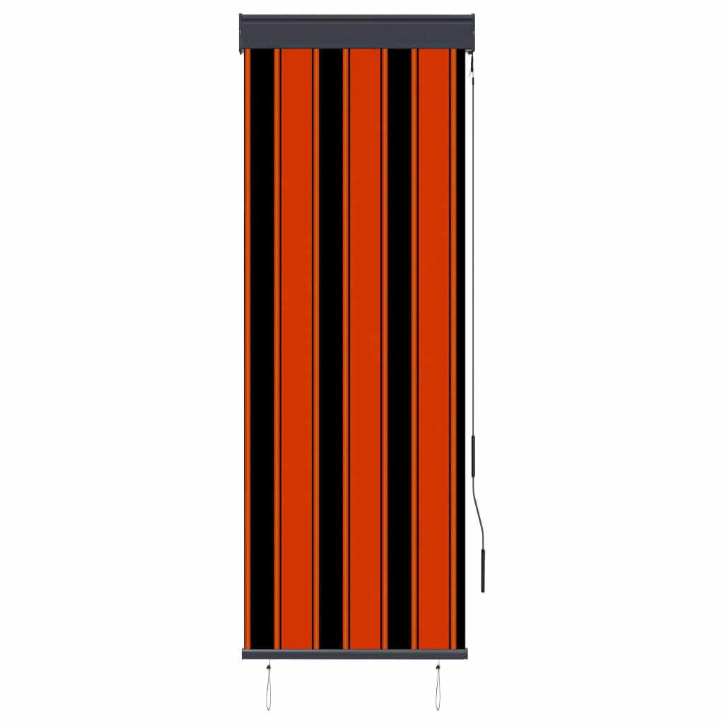 vidaXL Jaluzea tip rulou de exterior, portocaliu și maro, 60 x 250 cm
