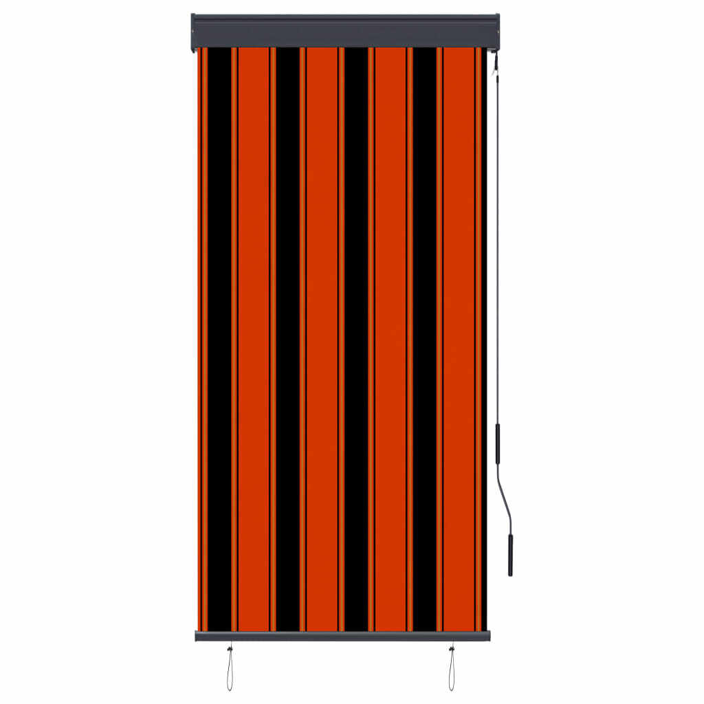 vidaXL Jaluzea tip rulou de exterior, portocaliu și maro, 80 x 250 cm