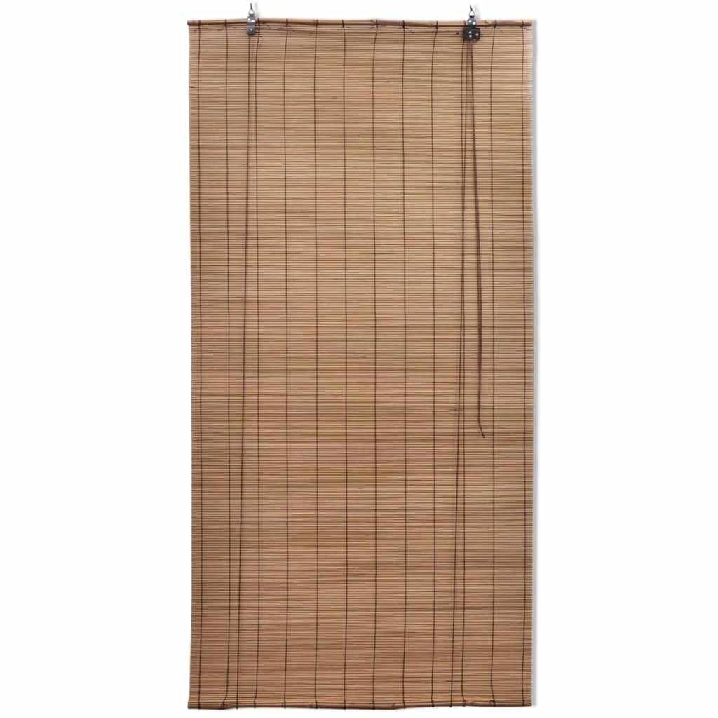 vidaXL Jaluzele din bambus tip rulou, 2 buc., maro, 80 x 160 cm