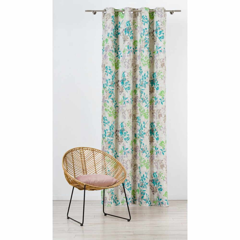 Draperie verde/bej 140x245 cm Serenity – Mendola Fabrics